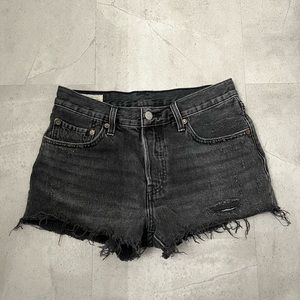 Levi’s 501 Short Trashed Black